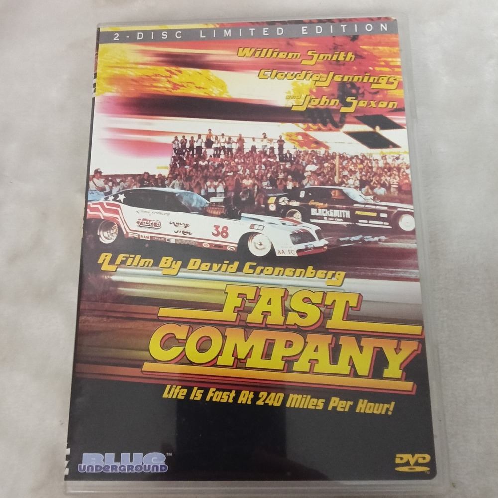Fast Company DVD 2-Disc Limited Edition David Cronenberg Blue Underground 1979